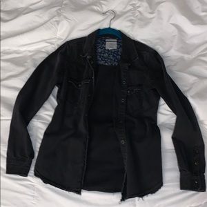 Black jean jacket